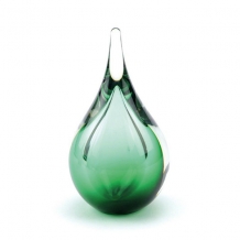 Druppel urn van glas kleur Groen