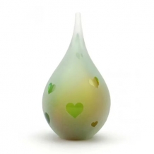 druppel uren in groen: hart