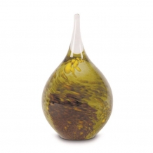Druppel urn van glas 14cm: Nature Opaak (50ml)