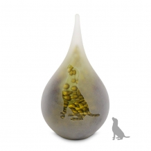Druppel urn 19cm Opake-Nature: Hondje (260ml)