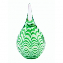 Ripple mini urn Green-White