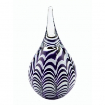 Ripple mini urn Purple-White