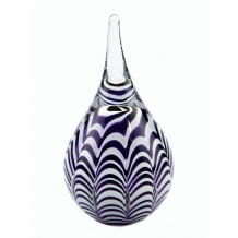 Ripple mini urn Purple-White