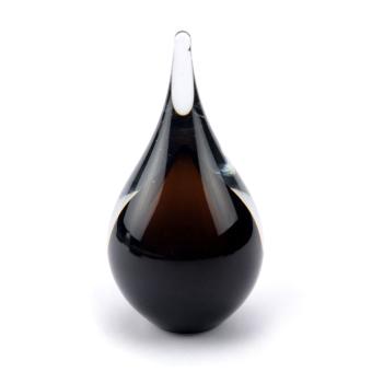 Druppel urn van glas 14cm: Cognac (50ml)