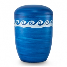 Biologische urn: Oceaan blauw met golven