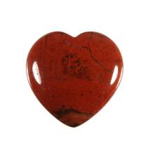 Hart Gedenksteen en mini urn in Jaspis Rood (5ml)