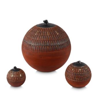 Art urn Filo van keramiek: Brick-Red