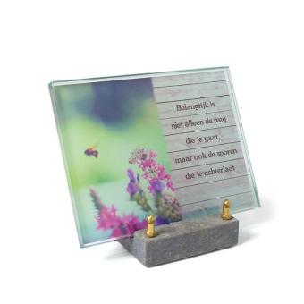 FotoGlas 23x18cm: Belangrijk is niet alleen de weg die je gaat