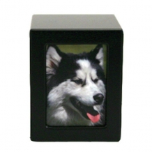Foto Box dieren urn in Zwart MDF 1400ml