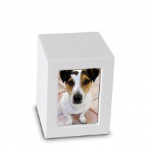 Foto Box dieren urn in Wit MDF 650ml