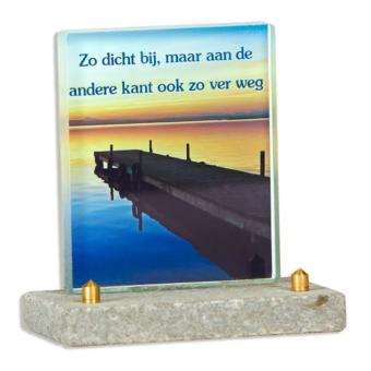 FotoGlas 10x12cm: Zo dicht bij maar aan de andere kant ook zo ver weg