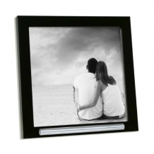 Fotolijst met Zwart vierkant kader 20x20cm + 13cm asbuisje