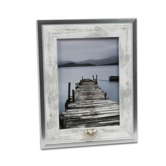 Fotokader 13x18cm met Hart mini urn of Asbuis