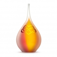 Druppel urn 19cm in Rose-Goud: Infinity (260ml)