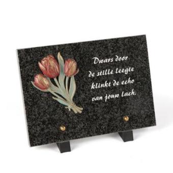 Gedenksteen Tulpen: Dwars Door De Stille Leegte