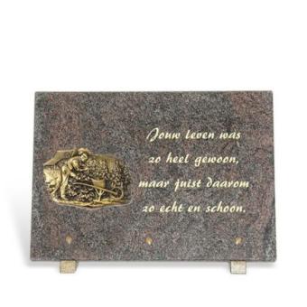 Gedenksteen 20x30cm - Tuinman -