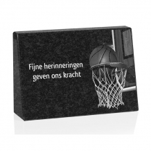 gedenksteen 25x17cm met lasertekening