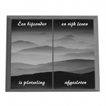 gedenkplaat 25x35cm met laserfoto kompleet