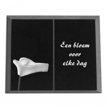 gedenkplaat 25x35cm met lasertekening