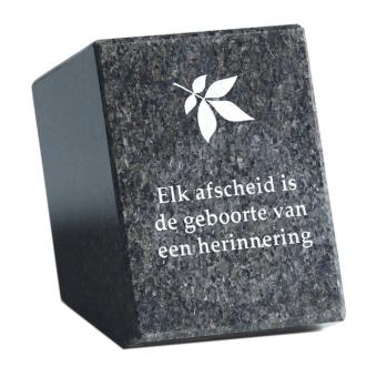 Gedenksteen: Elk afscheid is de geboorte van een herinnering