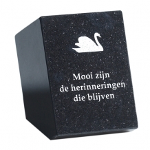 Gedenksteen: Mooi zijn de herinneringen die blijven