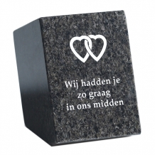 Gedenksteen: We hadden je zo graag in ons midden
