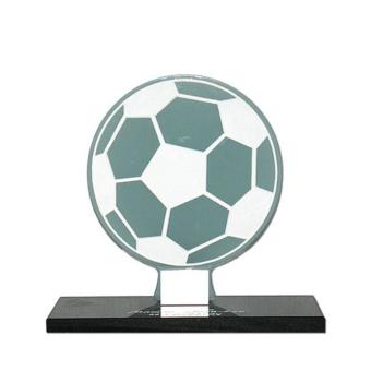 Gedenksteen Voetbal van glas op sokkel