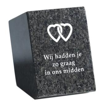 Gedenksteen: Wij hadden je zo graag in ons midden