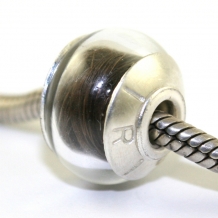 Haarlokbedel van transparant glas