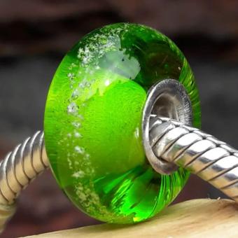 Bedel Groen met deeltjes crematie-as