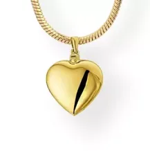 ashanger Hart in 14k geelgoud