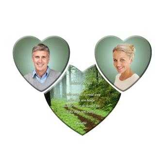 Fotokeramiek Triple Hart