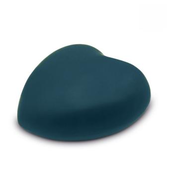 hart urnament in Turquoise keramiek
