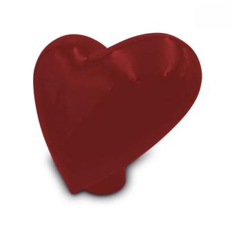 Hart urn op sokkel in Bordeaux keramiek (6000ml)
