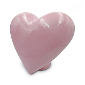 Hart urn op sokkel in Roze keramiek (6000ml)