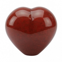 Glasreliek Hart Red Opaque