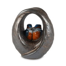 IJsvogel urn van keramiek