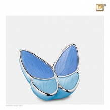 Butterfly keepsake met blauwe vleugels K1041