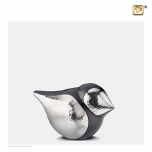 SoulBird mini urn in zilverkleur K561