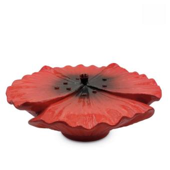 Klaproos bloemen urn in Rood keramiek (4000ml)