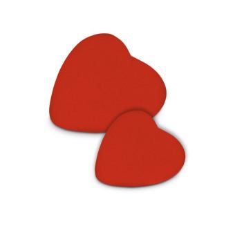 Hart mini urn in Rood keramiek