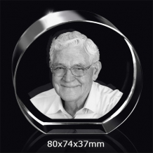 fotoglas Rond 80x74x37mm vanaf € 85,-
