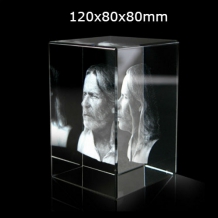 fotoglas-rechthoek-120x80x80mm met 2D of 3D portretfoto vanaf € 150,-