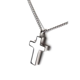 Ashanger Kruis in zilver inclusief collier