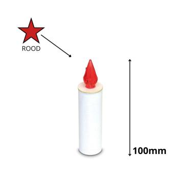 LED jaarkaars Rood (H=100mm)