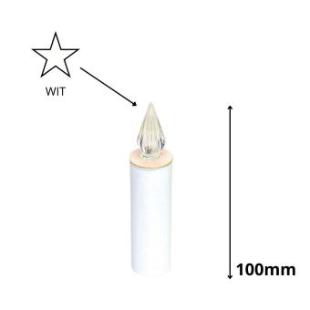 LED jaarkaars Wit (H=100mm)