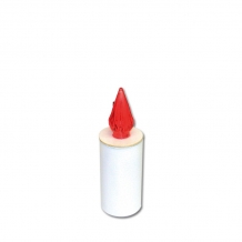 LED jaarkaars met rood licht (H=100mm)