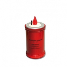 LED jaarkaars met rood licht (H=145mm)