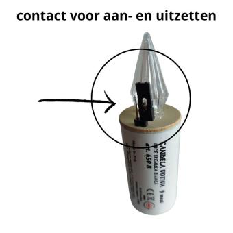 LED kaars met schakelaar