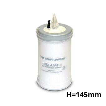 LED jaarkaars Wit (H=145mm)